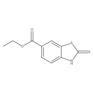 6-Ethoxycarbonyl-2-mercaptobenzothiazole结构式