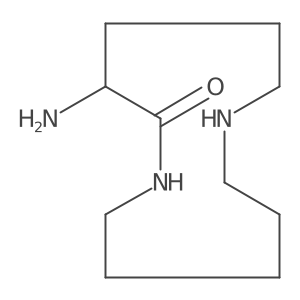 (S)-3-Amino-1,7-diazacyclododecan-2-one结构式
