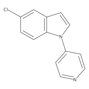 5-chloro-1-(pyridin-4-yl)-1H-indole结构式