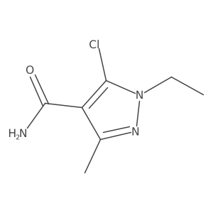 5-Chloro-1-ethyl-3-methyl-1H-pyrazole-4-carboxamide Structure