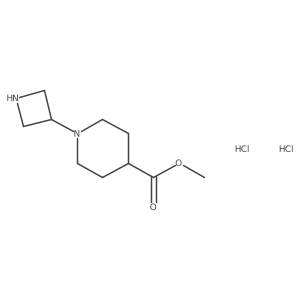 Methyl 1-(azetidin-3-yl)piperidine-4-carboxylate;dihydrochloride Structure