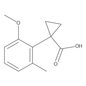 1-(2-Methoxy-6-methylphenyl)cyclopropanecarboxylic acid结构式