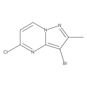 3-Bromo-5-chloro-2-methylpyrazolo[1,5-a]pyrimidine Structure