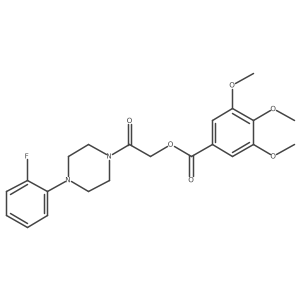 2-[4-(2-Fluorophenyl)piperazin-1-YL]-2-oxoethyl 3,4,5-trimethoxybenzoate Structure