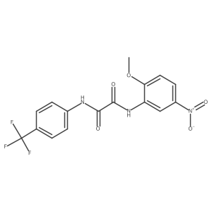 Ethanediamide, N1-(2-methoxy-5-nitrophenyl)-N2-[4-(trifluoromethyl)phenyl]-结构式