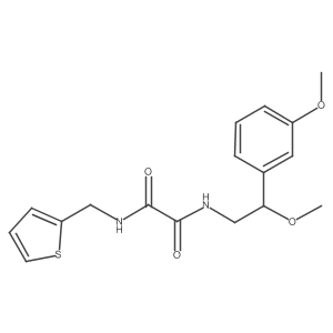 N1-(2-methoxy-2-(3-methoxyphenyl)ethyl)-N2-(thiophen-2-ylmethyl)oxalamide结构式