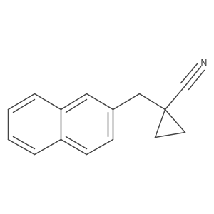 1-(Naphthalen-2-ylmethyl)cyclopropane-1-carbonitrile Structure
