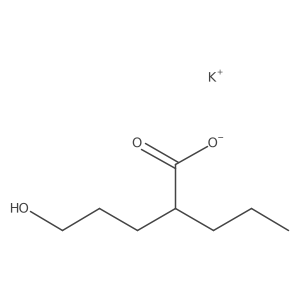 Potassium 5-hydroxy-2-propylpentanoate Structure