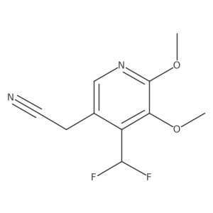 2-(4-(Difluoromethyl)-5,6-dimethoxypyridin-3-yl)acetonitrile Structure