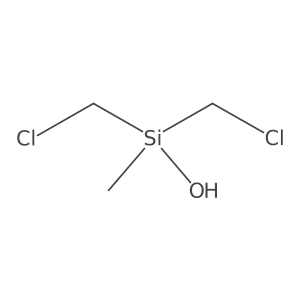 1,1-Bis(chloromethyl)-1-methylsilanol结构式