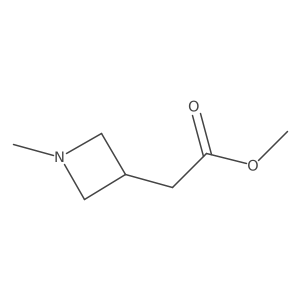 (1-Methyl-azetidin-3-yl)-acetic acid methyl ester Structure