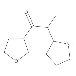 1-(Oxolan-3-yl)-2-(pyrrolidin-2-yl)propan-1-one结构式