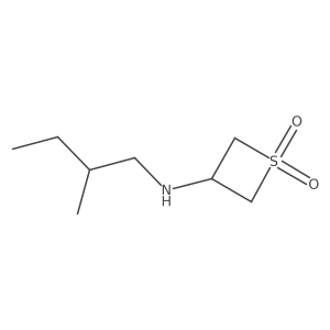 3-[(2-Methylbutyl)amino]-1lambda6-thietane-1,1-dione Structure