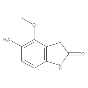5-Amino-1,3-dihydro-4-methoxy-2H-indol-2-one Structure