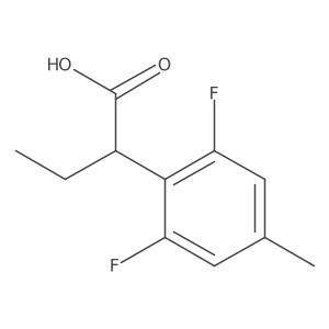 2-(2,6-Difluoro-4-methylphenyl)butanoic acid结构式