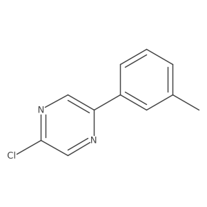 2-Chloro-5-(3-methylphenyl)pyrazine Structure