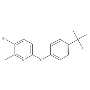 3-Bromo-2-methyl-6-(4-(trifluoromethyl)phenoxy)pyridine Structure