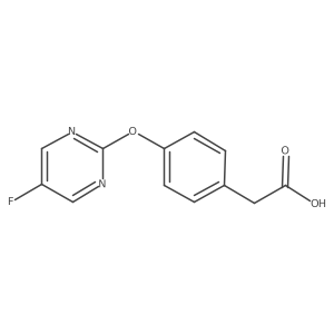 2-{4-[(5-Fluoropyrimidin-2-yl)oxy]phenyl}acetic acid结构式