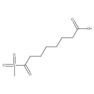 8-Methylsulfonyl-8-oxooctanoic acid Structure