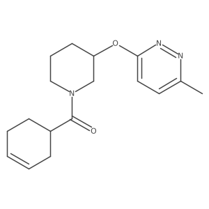 Cyclohex-3-en-1-yl(3-((6-methylpyridazin-3-yl)oxy)piperidin-1-yl)methanone结构式