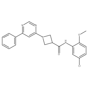 N-(5-chloro-2-methoxyphenyl)-1-(6-phenylpyrimidin-4-yl)azetidine-3-carboxamide Structure