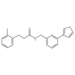 N-((5-(furan-3-yl)pyridin-3-yl)methyl)-3-(o-tolyl)propanamide Structure