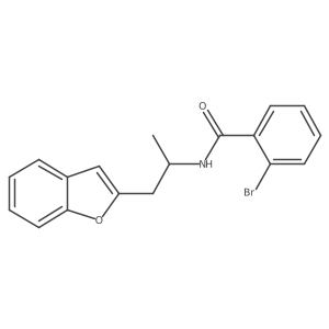 N-[1-(1-benzofuran-2-yl)propan-2-yl]-2-bromobenzamide Structure