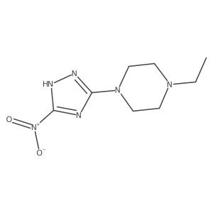 1-Ethyl-4-(5-nitro-4H-1,2,4-triazol-3-yl)piperazine Structure