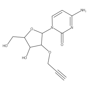 4-Amino-1-[4-hydroxy-5-(hydroxymethyl)-3-prop-2-ynoxyoxolan-2-yl]pyrimidin-2-one结构式