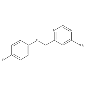 6-[(4-Fluorophenoxy)methyl]pyrimidin-4-amine Structure