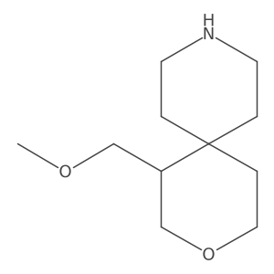 1-(Methoxymethyl)-3-Oxa-9-Azaspiro[5.5]Undecane结构式