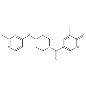 (5-Chloro-6-hydroxypyridin-3-yl)(4-((2-methylpyrimidin-4-yl)oxy)piperidin-1-yl)methanone Structure