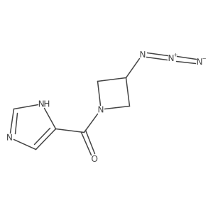 (3-azidoazetidin-1-yl)(1H-imidazol-5-yl)methanone结构式