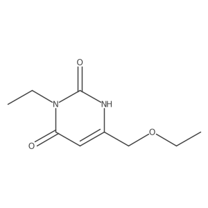 6-(Ethoxymethyl)-3-ethyl-1,2,3,4-tetrahydropyrimidine-2,4-dione结构式
