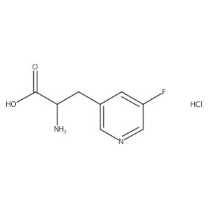 (S)-2-Amino-3-(5-fluoropyridin-3-YL)propanoic acid hcl Structure