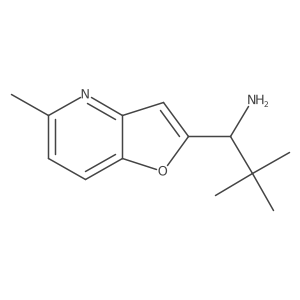 (1S)-2,2-dimethyl-1-{5-methylfuro[3,2-b]pyridin-2-yl}propan-1-amine结构式
