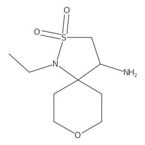 4-Amino-1-ethyl-8-oxa-2lambda6-thia-1-azaspiro[4.5]decane-2,2-dione Structure