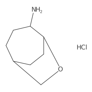 6-Oxabicyclo[3.2.2]nonan-4-amine hydrochloride Structure
