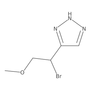 5-(1-bromo-2-methoxyethyl)-1H-1,2,3-triazole结构式