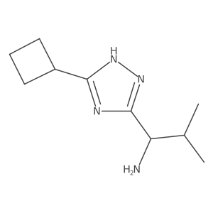 1-(3-cyclobutyl-1H-1,2,4-triazol-5-yl)-2-methylpropan-1-amine Structure