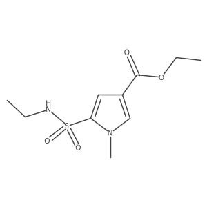 ethyl 5-(ethylsulfamoyl)-1-methyl-1H-pyrrole-3-carboxylate Structure