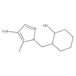 2-[(4-amino-5-methyl-1H-pyrazol-1-yl)methyl]cyclohexan-1-ol结构式