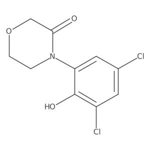 4-(3,5-Dichloro-2-hydroxyphenyl)morpholin-3-one结构式