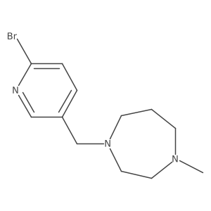 1-[(6-Bromopyridin-3-yl)methyl]-4-methyl-1,4-diazepane结构式