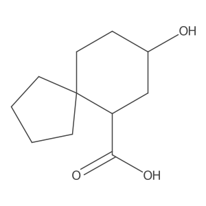8-Hydroxyspiro[4.5]decane-6-carboxylic acid结构式
