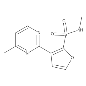 N-methyl-3-(4-methylpyrimidin-2-yl)furan-2-sulfonamide Structure