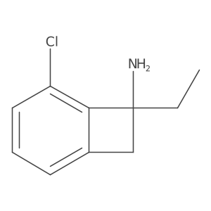 5-Chloro-7-ethylbicyclo[4.2.0]octa-1,3,5-trien-7-amine Structure