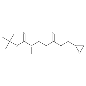 tert-butyl N-methyl-N-[5-(oxiran-2-yl)-3-oxopentyl]carbamate Structure