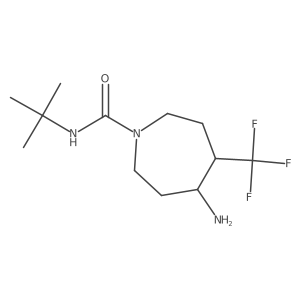 4-amino-N-tert-butyl-5-(trifluoromethyl)azepane-1-carboxamide Structure