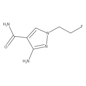 3-Amino-1-(2-fluoroethyl)-1H-pyrazole-4-carboxamide Structure